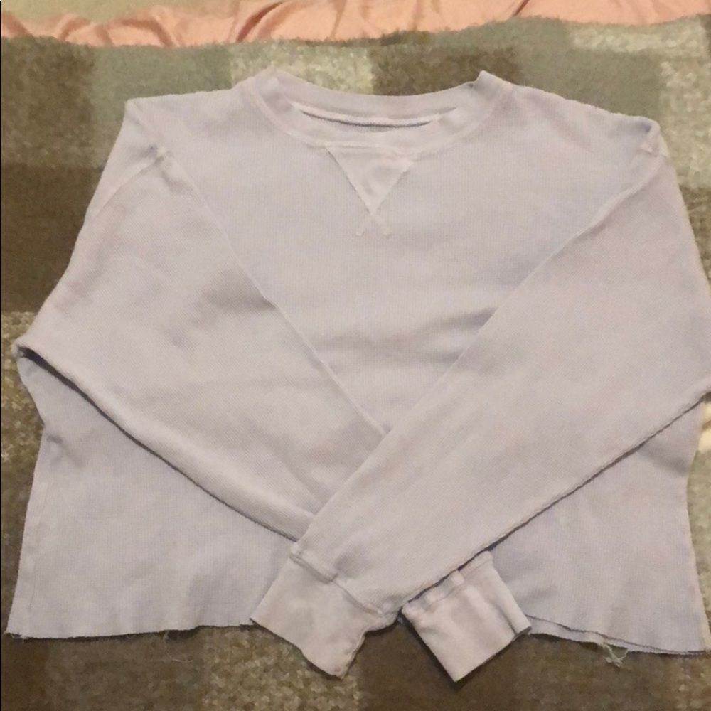 Brandy Melville Blue Long-Sleeved Top